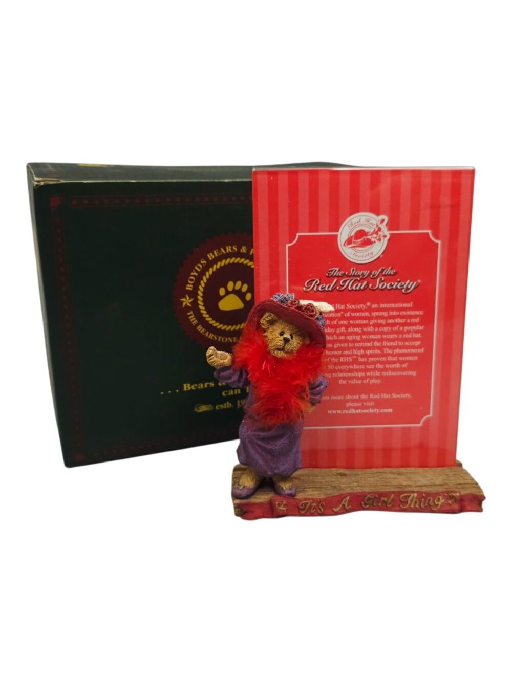 Boyds Bears Ms Sassafrass Its All About Me Picture Frame Figurine 27375 1E 1605